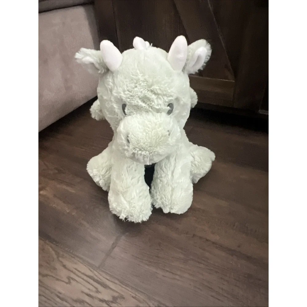 Kellytoy Soft Baby Mint Green Dragon Rattle‎ Plush Stuffed Sitting 11